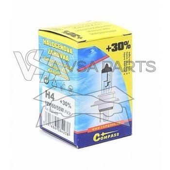 Žárovka 12V H4 60/55W P43t +30% - Compass - CP08423