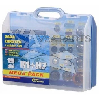 Žárovky servisní box MEGA H7/H1 12V