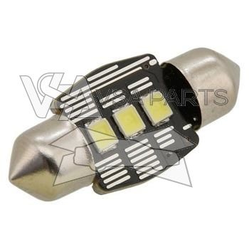 Žárovka 12V 3LED SMD suf. SV8.5 (2ks), bílá, 32 mm, 3W