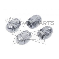 Ozdobné kryty ventilků stříbrné (4 ks)