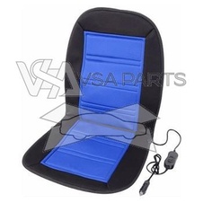 Potah sedadla vyhřívaný LADDER (12V, s termostatem, černo-modrá)