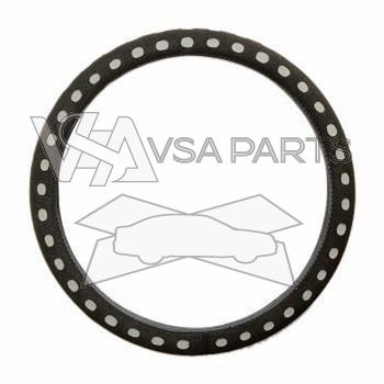 Potah volantu SOFT, na průměr 37 - 39 cm, černo-šedý