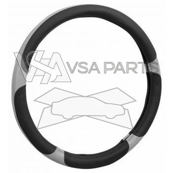 Potah volantu GRIP, na průměr 37 - 39 cm, černo-šedý