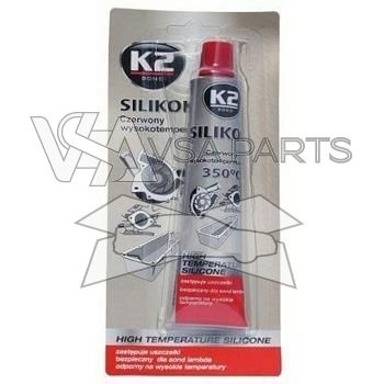 K2 silikon pro utěsnění části motoru, 85 g, červený