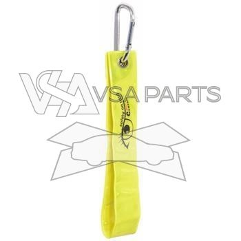 Reflexní přívěšek žlutý S.O.R. s karabinou