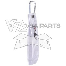 Reflexní přívěšek stříbrný S.O.R. s karabinou