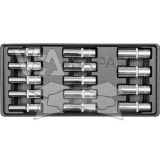 Vložka do zásuvky - klíče nástrčné - Obsahuje nástavce L = 76 mm (CrV 50BV30) 14 ks