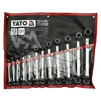 Sada klíčů očkové ohnuté, 12 ks, 6 - 32 mm