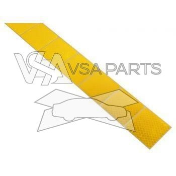 Reflexní páska samolepící dělená žlutá