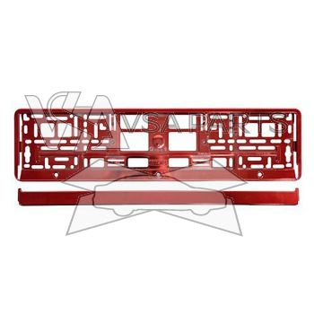 Podložka pod SPZ, red metallic