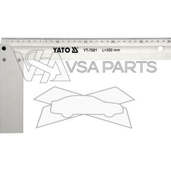 Úhelník truhlářský, 300 mm, Al