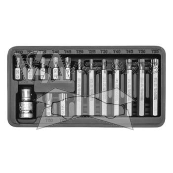 Sada bitů TORX, 15 ks