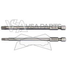 Sada bitů 1/4'' TORX s otvorem T20, T30, L = 100 mm