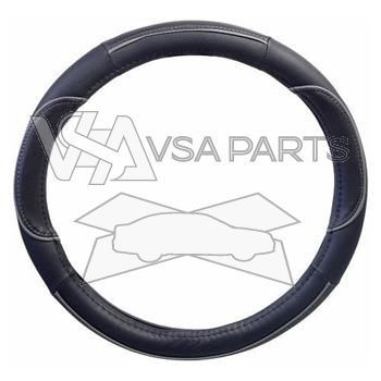 Potah volantu WAVE, na průměr 37 - 39 cm, černo-šedý