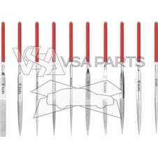 Sada pilníků jehlových, 10 ks, 4 x 160 mm