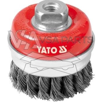 Kartáč drátěný čelní, 75 mm, INOX