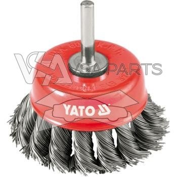 Kartáč drátěný čelní s nástavcem, 75 mm, ocel