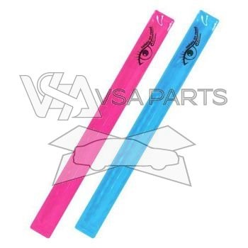 Reflexní pásek růžový + modrý ROLLER (2 ks)