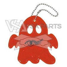 Reflexní přívěšek červený