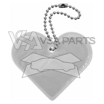 Reflexní přívěšek stříbrný