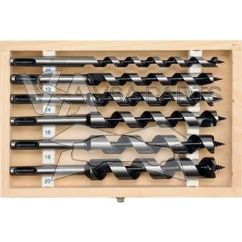 Sada vrtáků do dřeva hadovité 6 ks, SDS+