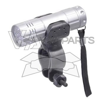 Cyklo svítilna LED přední, 9 LED, 3 x AAA