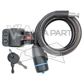 Zámek na kolo s držákem, 180 cm, 2 x klíč