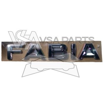 Nápis ''FABIA'' 5J6853687AA-2ZZ - originál