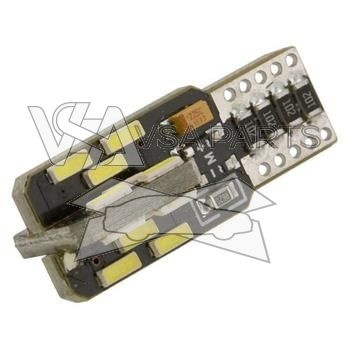 Žárovka 12V 24LED SMD T10 (2ks), bílá, 4W