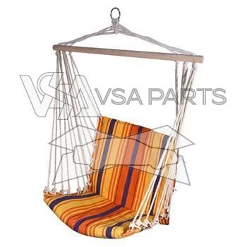 Síť houpací k sezení červeno-oranžová