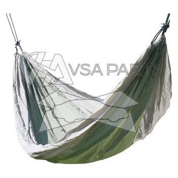 Síť houpací NYLON zeleno-hnědá