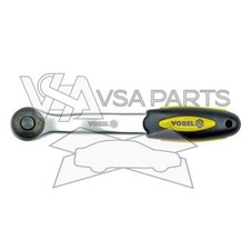 Ráčna 1/4'', 150 mm, vyhnutá