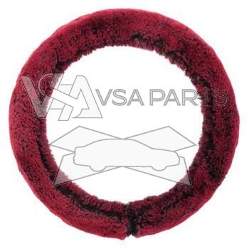 Potah volantu DENISA,  na průměr 37 - 39 cm, červený	