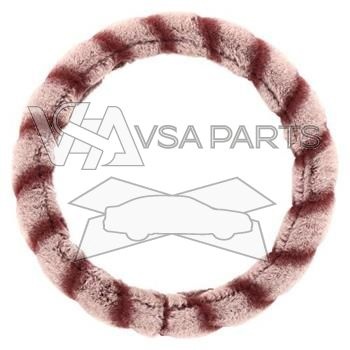 Potah volantu LEMUR, na průměr 37 - 39 cm, růžový 